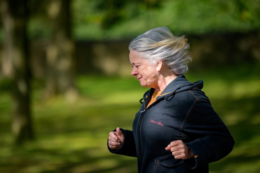 Older woman running